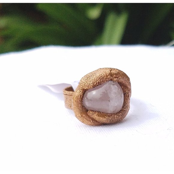 Rose quartz ring - Picture 3 of 5